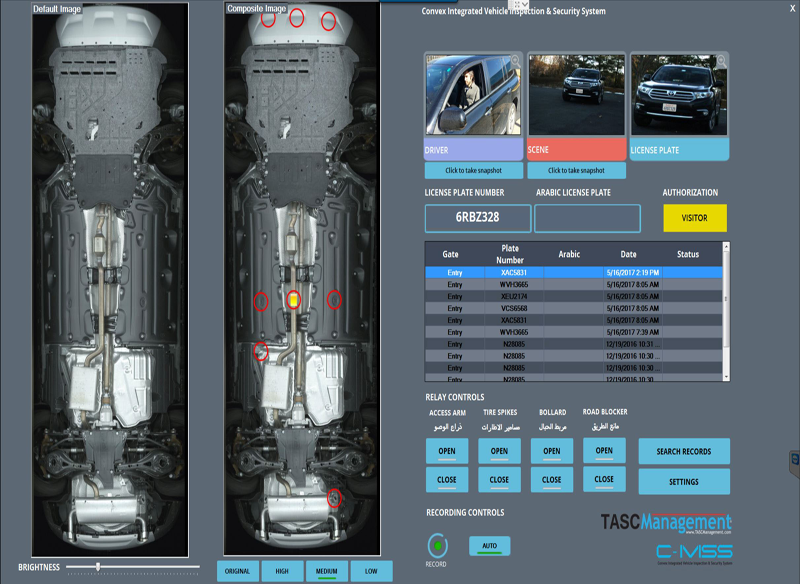 Convex Integrated Vehicle Inspection and Security System